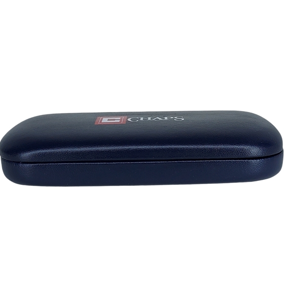 Chaps Ralph Lauren Navy Logo Hard Glasses Sunglass Hinged Case Unisex - Picture 3 of 8